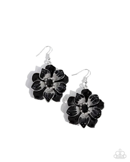 Paparazzi ♥ Tropical Treasure - Black ♥ Earrings
