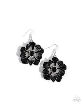 Paparazzi ♥ Tropical Treasure - Black ♥ Earrings
