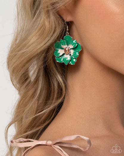 Paparazzi ♥ Tropical Treasure - Green ♥ Earrings