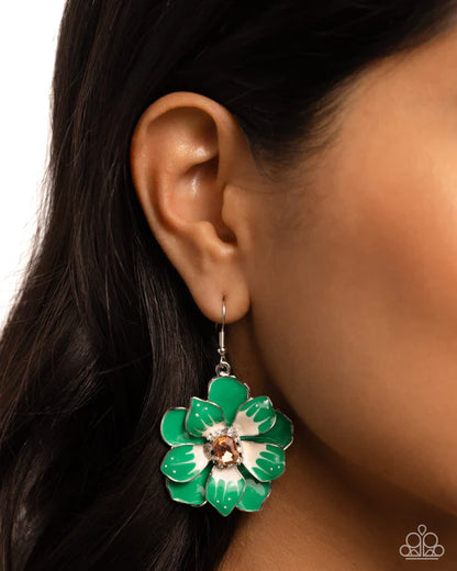 Paparazzi ♥ Tropical Treasure - Green ♥ Earrings