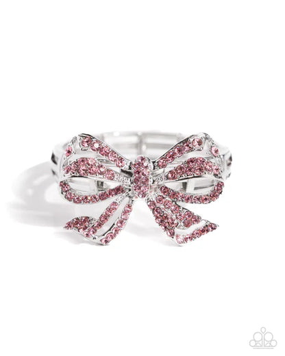 Paparazzi ♥ Its All A-BOW-t Me - Pink ♥ Bracelet