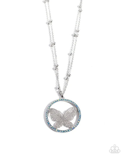 Paparazzi ♥ Festive Flight - Blue ♥ Necklace