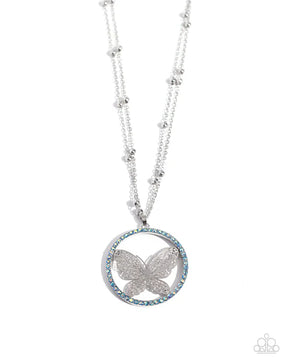 Paparazzi ♥ Festive Flight - Blue ♥ Necklace