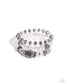Paparazzi ♥ Malibu Maiden - White ♥ Bracelet