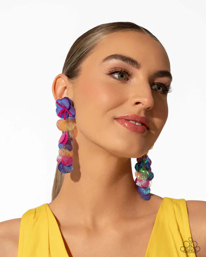 Paparazzi ♥ Under the Waves - Purple ♥ Post Earrings
