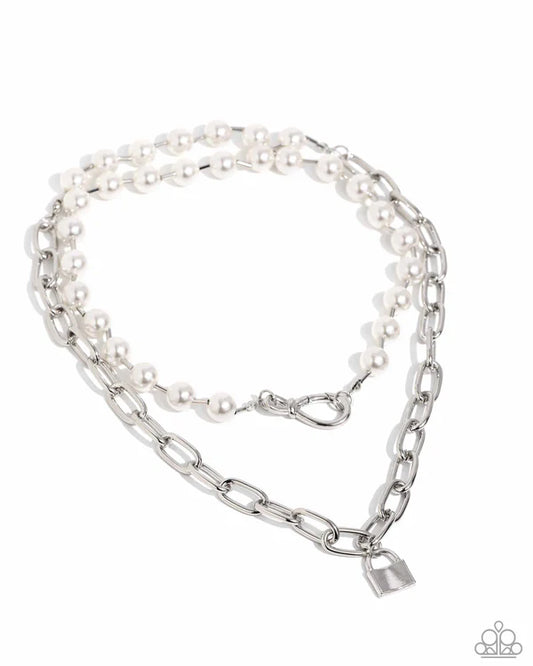 Paparazzi ♥ Infinite Industry - White ♥ Necklace