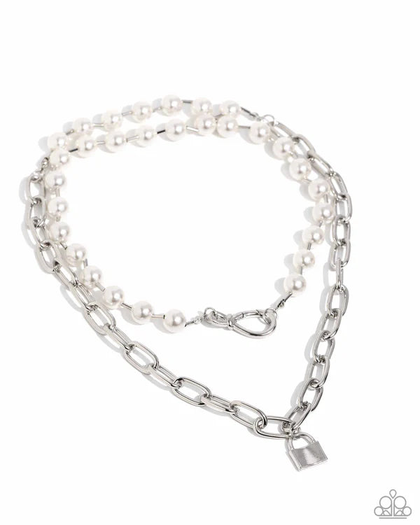 Paparazzi ♥ Infinite Industry - White ♥ Necklace