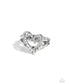 Paparazzi ♥ Just a Crush - White ♥ Ring