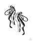 Paparazzi ♥ Trendy Tapestry - Black ♥ Post Earrings