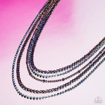Paparazzi ♥ Dangerously Demure - Multi ♥ Necklace