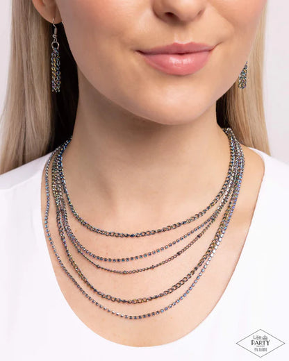 Paparazzi ♥ Dangerously Demure - Multi ♥ Necklace