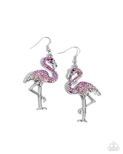 Paparazzi ♥ Flamingo Flourish - Pink ♥ Earrings