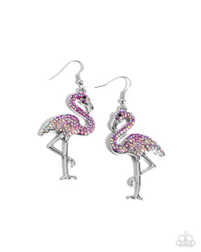 Paparazzi ♥ Flamingo Flourish - Pink ♥ Earrings