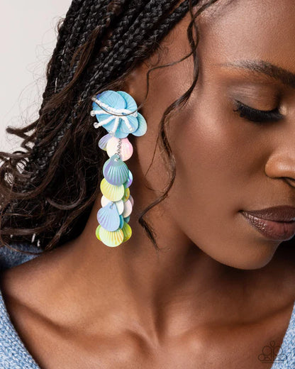 Paparazzi ♥ Under the Waves - Blue ♥ Post Earrings