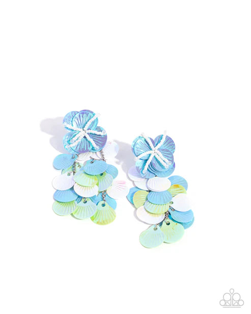 Paparazzi ♥ Under the Waves - Blue ♥ Post Earrings