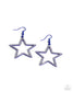 Paparazzi ♥ Streamlined Stars - Blue ♥ Earrings