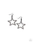 Paparazzi ♥ Streamlined Stars - Black ♥ Earrings