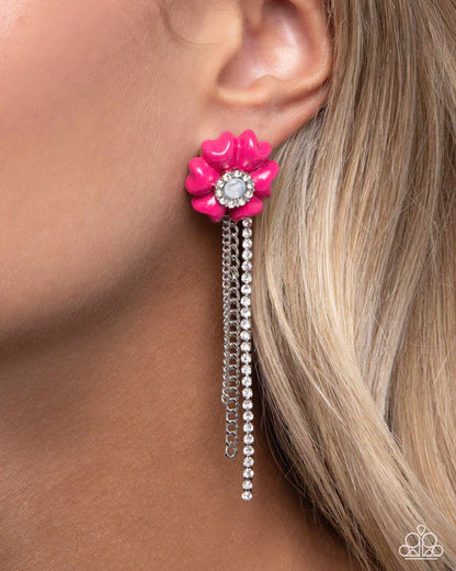 Paparazzi ♥ Floral Fuel - Pink ♥ Post Earrings