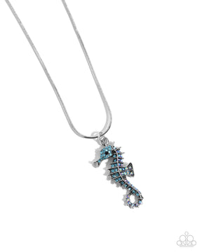 Paparazzi ♥ Seahorse Shanty - Blue ♥ Necklace