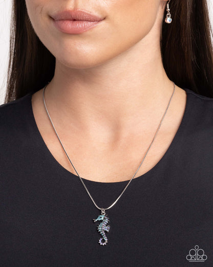 Paparazzi ♥ Seahorse Shanty - Blue ♥ Necklace