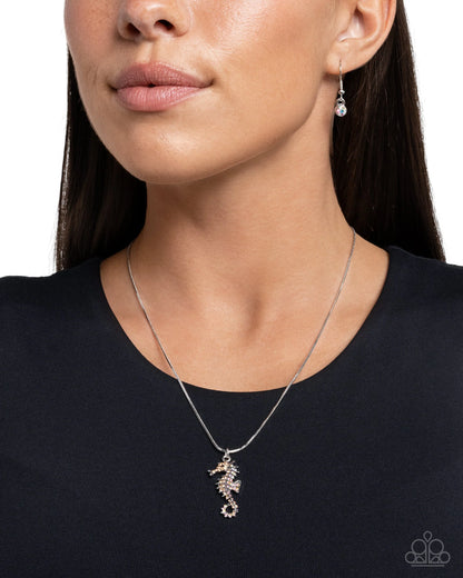 Paparazzi ♥ Seahorse Shanty - Orange ♥ Necklace