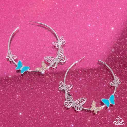 Paparazzi ♥ Aerial Allegiance - Blue ♥ Earrings