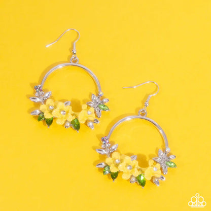 Paparazzi ♥ Fairy Freestyle - Yellow ♥ Earrings