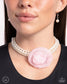 Paparazzi ♥ Radiant Rosette - Pink ♥ Necklace