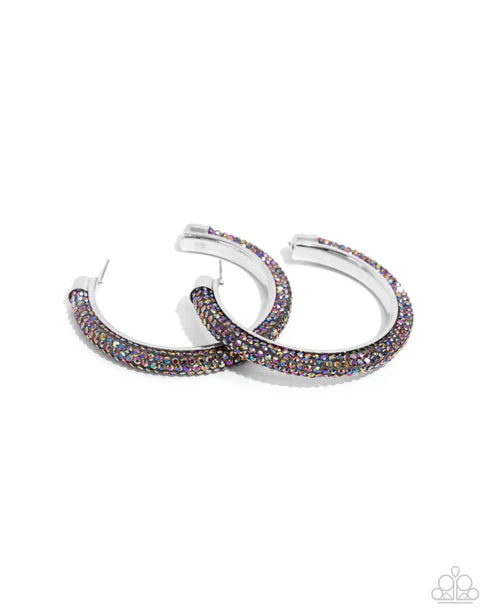 Paparazzi ♥ Chiseled Crescendo - Multi ♥ Earrings