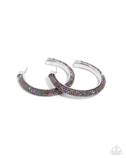 Paparazzi ♥ Chiseled Crescendo - Multi ♥ Earrings
