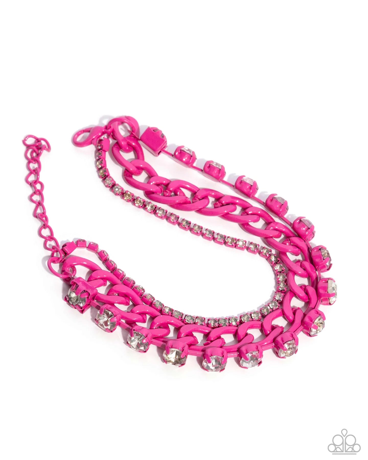 Paparazzi ♥ Colorful Canvas - Pink ♥ Bracelet