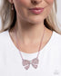 Paparazzi ♥ Bewitching Bow - Pink ♥ Necklace