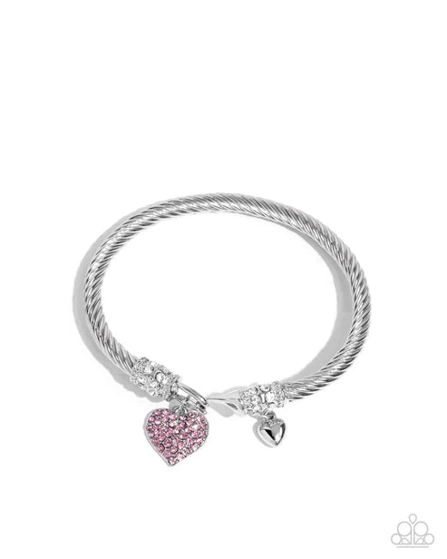Paparazzi ♥ Heart Hour - Pink ♥ Bracelet