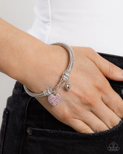 Paparazzi ♥ Heart Hour - Pink ♥ Bracelet