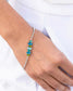 Paparazzi ♥ Feminine Faith - Blue ♥ Bracelet
