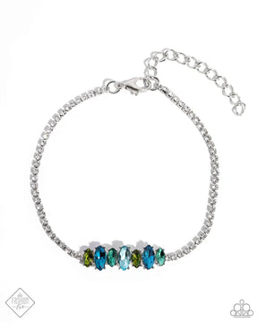 Paparazzi ♥ Feminine Faith - Blue ♥ Bracelet