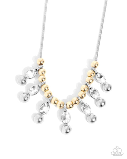 Paparazzi ♥ Just A Habit - White ♥ Necklace