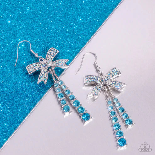 Paparazzi ♥ Date Night Decadence - Blue ♥ Earrings