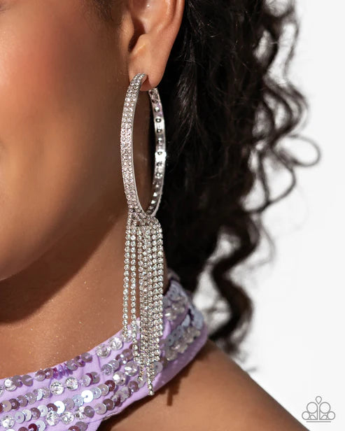 Paparazzi ♥ Jaw-Dropping Jubilee - White ♥ Earrings