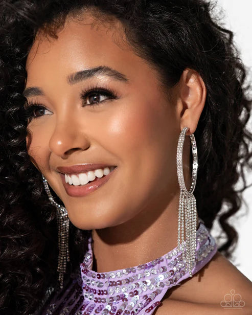 Paparazzi ♥ Jaw-Dropping Jubilee - White ♥ Earrings