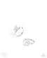Paparazzi ♥ Aerial Attitude - Silver ♥ Post Earrings
