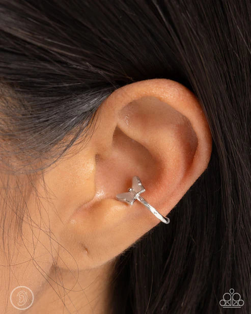 Paparazzi ♥ Aerial Attitude - Silver ♥ Post Earrings