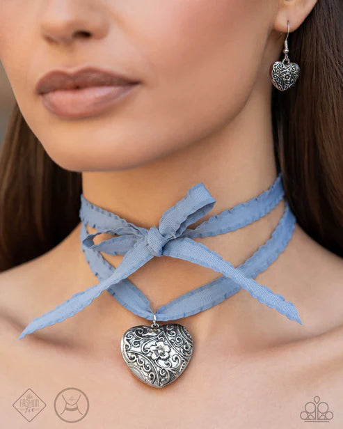 Paparazzi ♥ Rustic Ranking - Blue ♥ Necklace