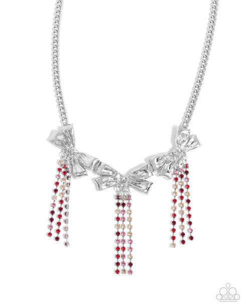 Paparazzi ♥ Victorian Influence - Red ♥ Necklace