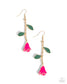 Paparazzi ♥ Rose Reality - Pink ♥ Earrings