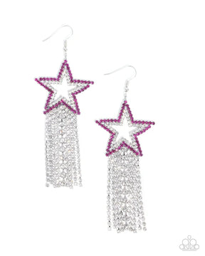 Paparazzi ♥ Sunset Superstar - Pink ♥ Earrings