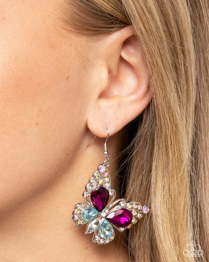 Paparazzi ♥ Teardrop Takeoff - Multi ♥ Earrings