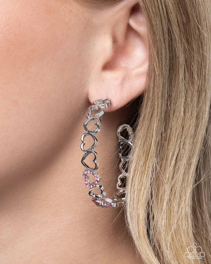 Paparazzi ♥ Happier Than Ever - Pink ♥ Earrings