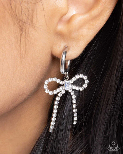 Paparazzi ♥ Whispering Whimsy - White ♥ Earrings