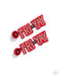 Paparazzi ♥ Its Friday! - Red ♥ Post Earrings